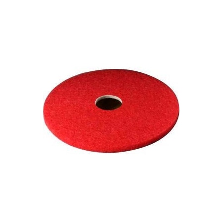 3M 12 Buffing Pad, Red, 5 Per Case 61500044906